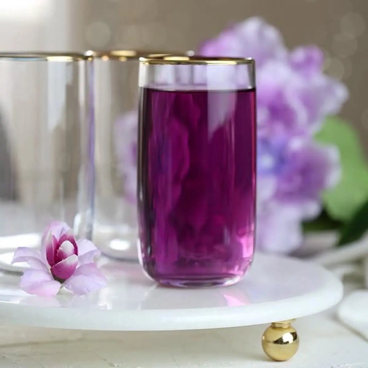 Pasabahce - drinkglas set - Iconic 6 - 365ml - goud - long drink glazen duurzaam