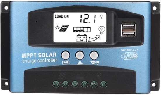 MPPT Solar Laadregelaar 40A - 12V/24V Automatische Batterij Oplader met LCD Display