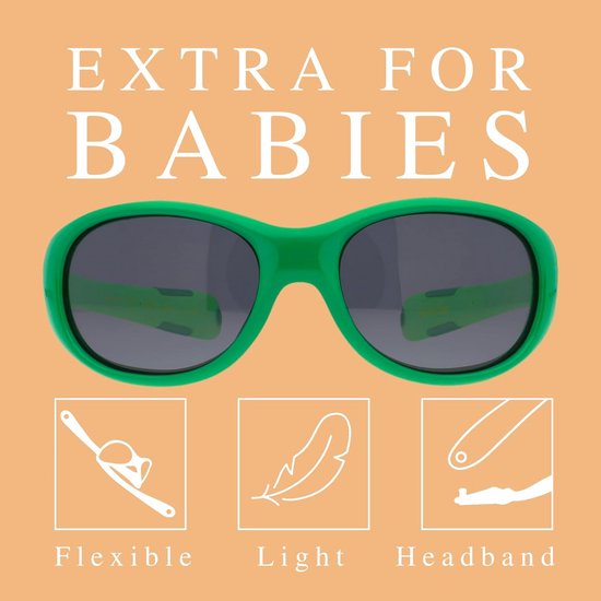 Flexibele Baby Zonnebril Jongens 0-2 jaar met 100% UV400 & Gepolariseerde Glazen — afbeelding 5