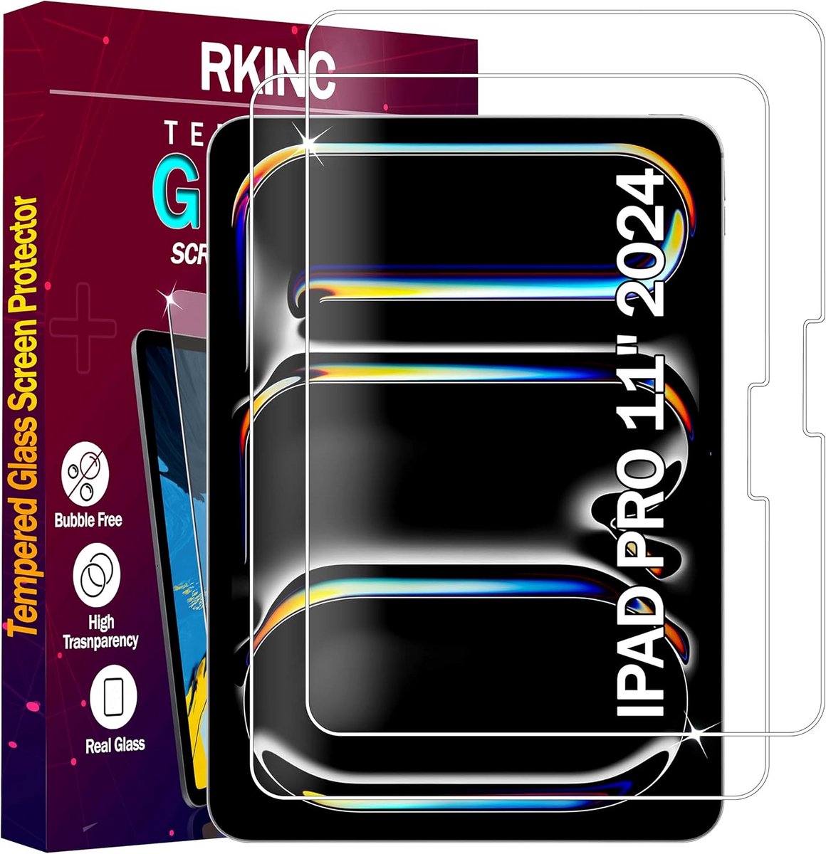 2x HD Screenprotector voor iPad Pro 11 inch (2024) - Krasbestendig Gehard Glas