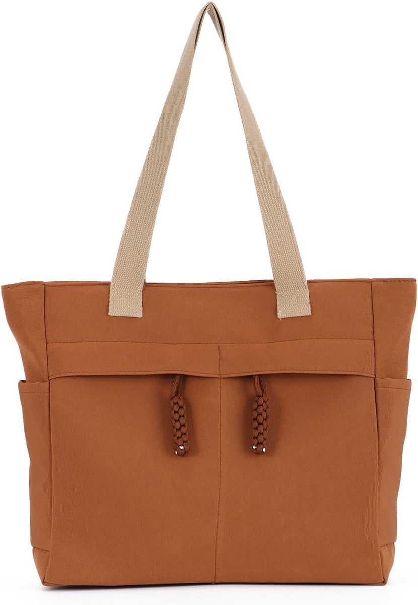 Grote Dames Schoudertas Canvas Winkeltas Hobo Stijl