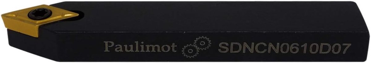 Draaibeitel met Snijplaat - Metaalbewerking Gereedschap - Precisie Draaiwerk - Gecoate Hardmetalen Snijplaat - 6 x 10 mm