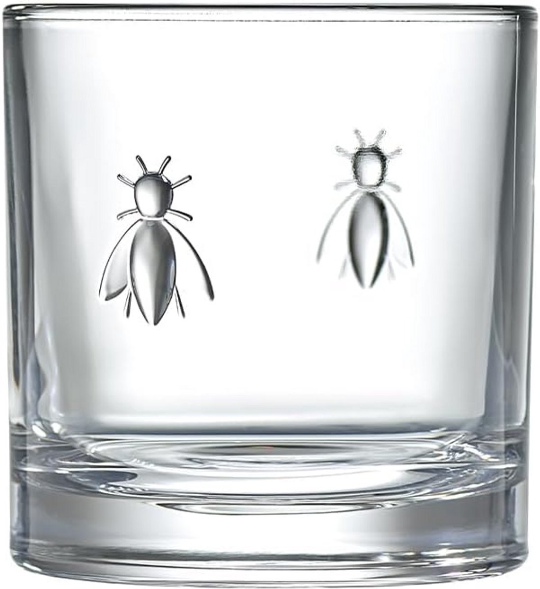 Set van 6 Mooie Kristallen Whiskyglazen met Bijenmotief - 320 ml