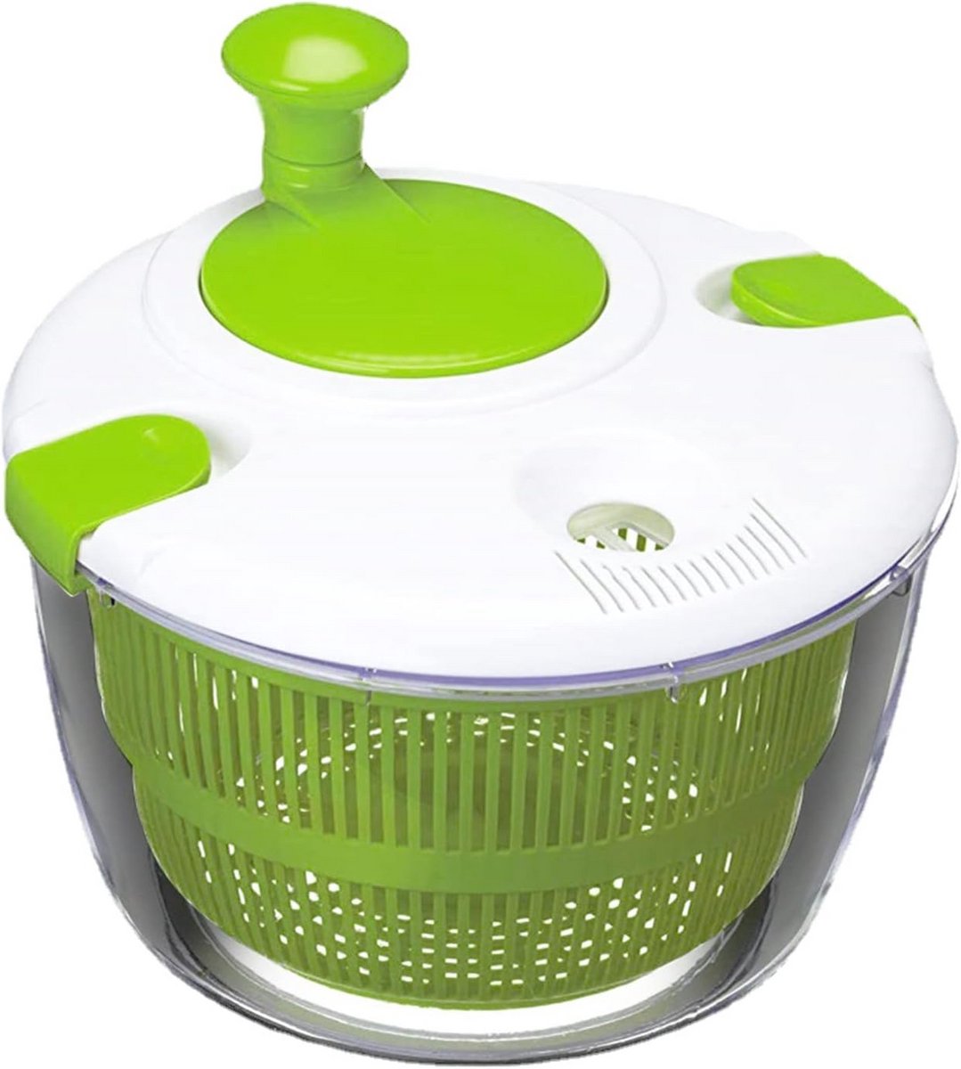 Grote Saladeschudder 5L met Kom en Vergiet - Groente-, Fruit- en Pastadroger