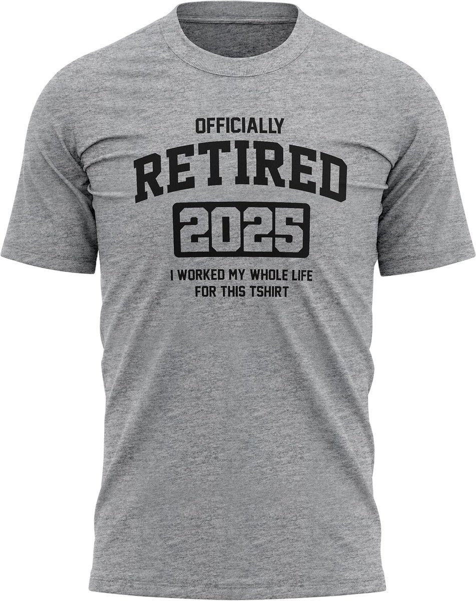 Gepensioneerd T-shirt - Pensioen Cadeau - Vieren Pensioen - Grappige Opdruk - Unisex Maten - Zwart