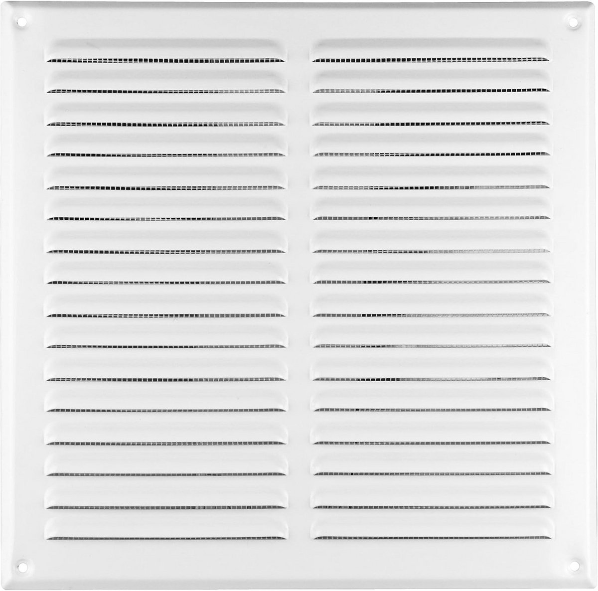 Ventilatierooster - Luchtrooster Afvoer - Ventilatie - Met Insectennet - 295 x 295 mm - Wit