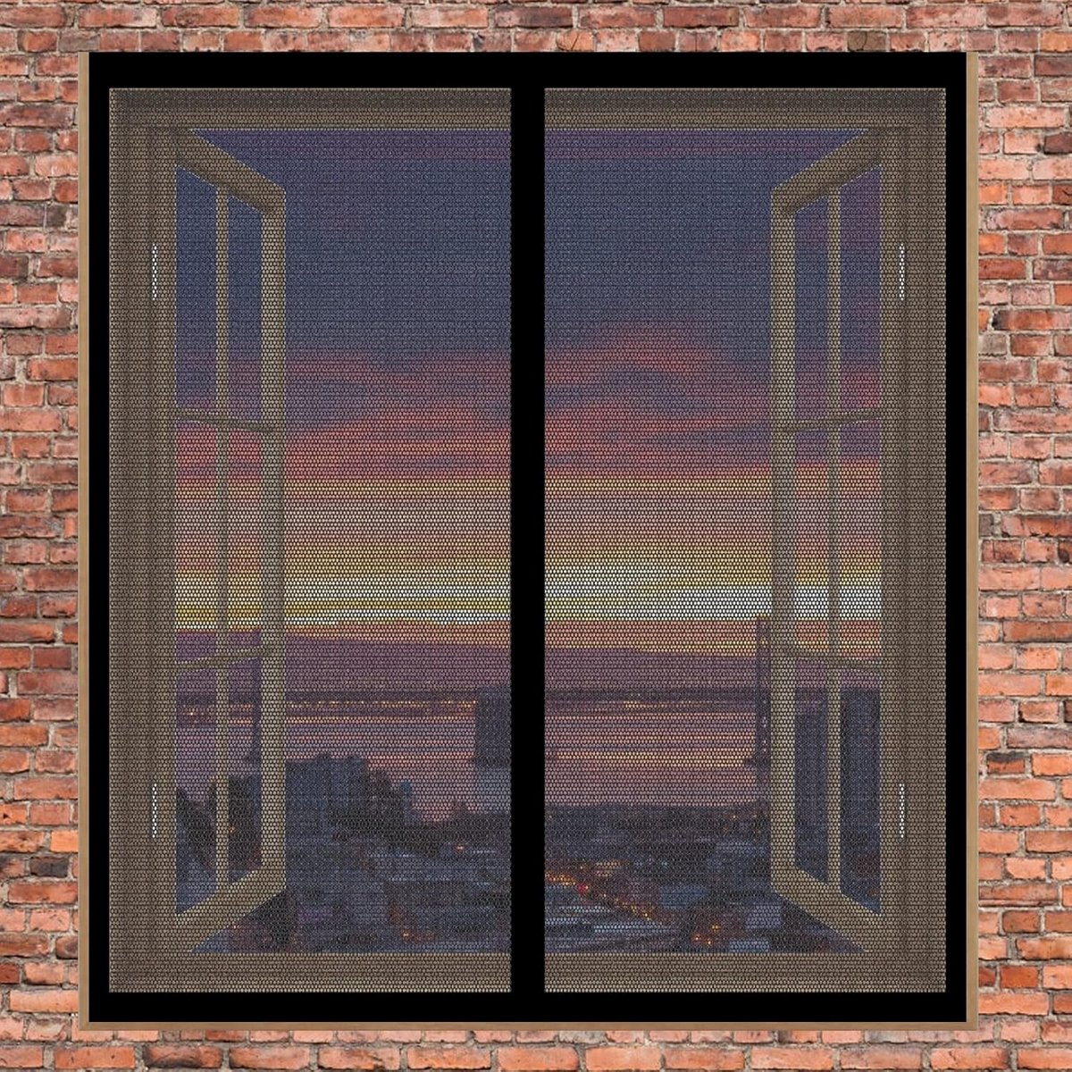 Magnetisch Hor voor Balkondeur 90x65 cm - Eenvoudige Montage zonder Boren