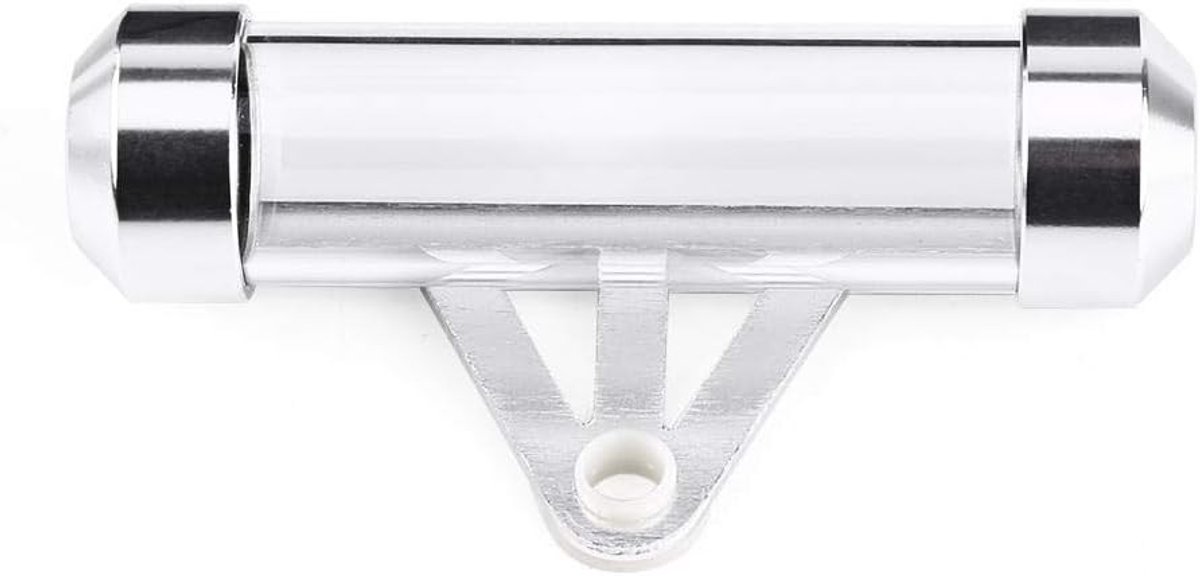 Allecto - Motorfiets Accessoire - Waterdichte Houder - Zilver - Sterke Bevestiging - Duurzame Cilindrische Buis - Geschikt voor Belastingdocumenten...
