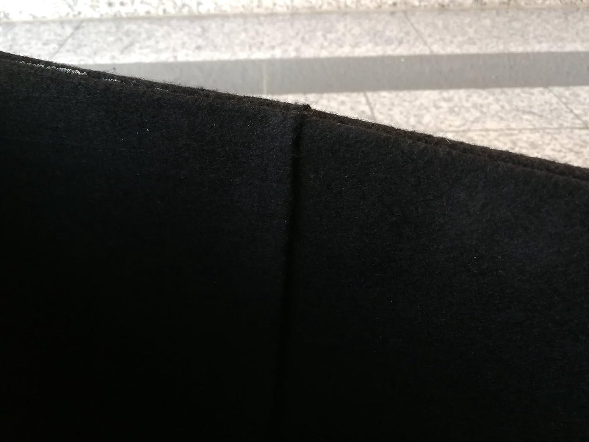 Vilten Opbergmand - Houtmand - Haardhout Opslag - Robuuste Constructie - 50x30x30 cm - Zwart — cadeau in Wonen & Interieur - foto 3