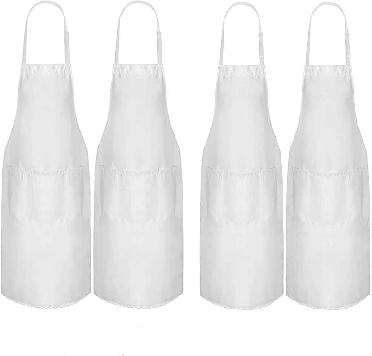 Set van 4 Schorten en Koksmutsen voor Keuken en BBQ