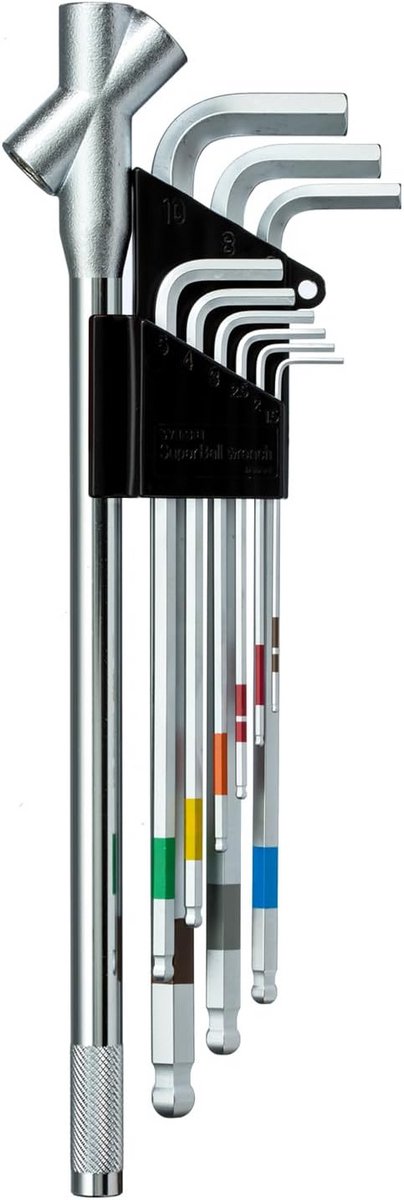 Set Universele Kogelkop Inbussleutels met Power Grip Handvat