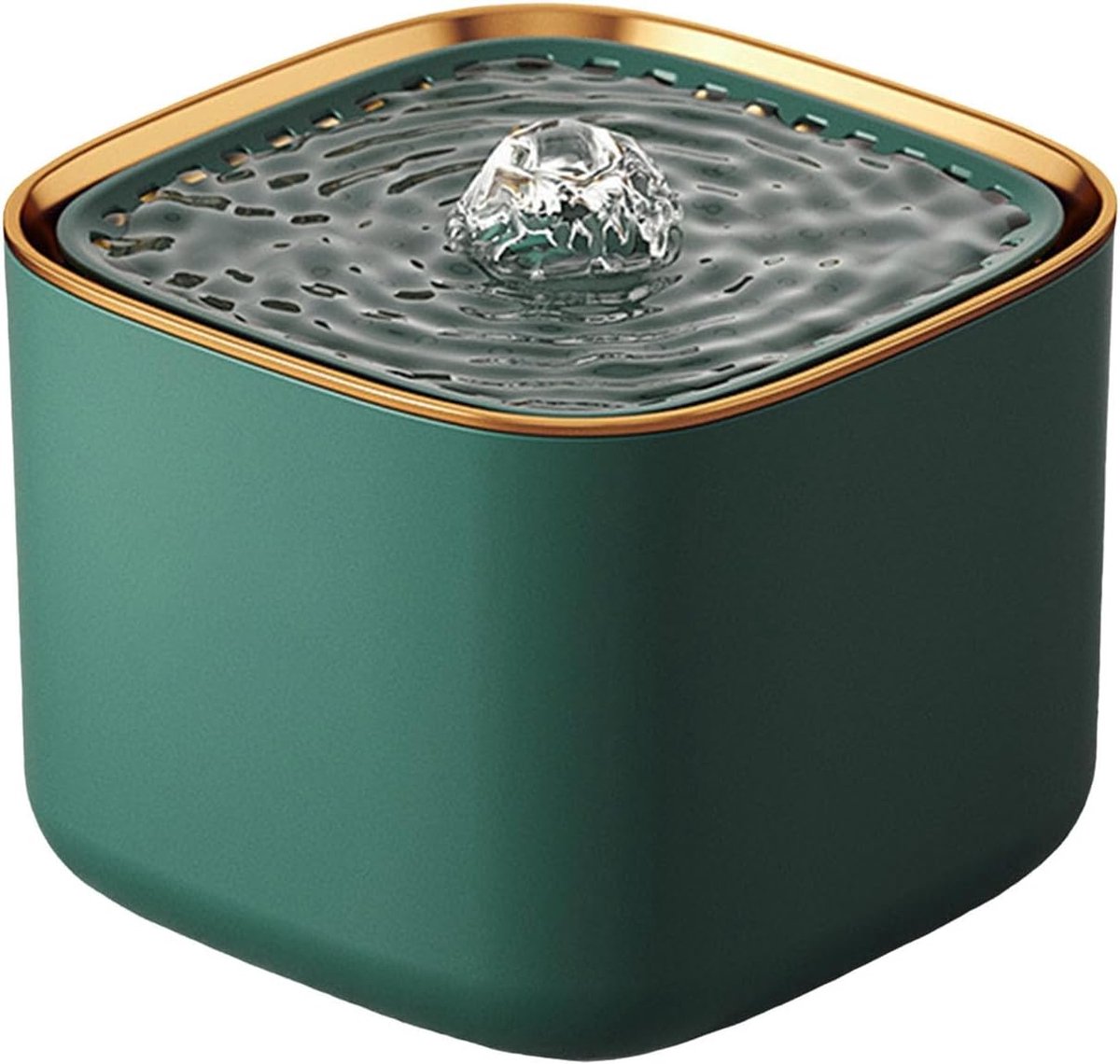 JeiibrZui Drinkfontein voor katten - Drinkfontein voor huisdieren - Ultrastille werking (30 dB) / Meervoudige filtratie - Losse verpakking - Geschikt voor katten en honden - Green Edge
