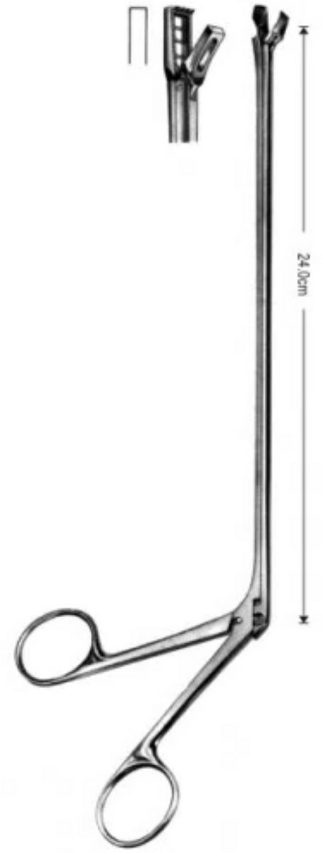 Belux Surgical Instruments – Kevorkian Gynaecologische Tang 24 cm – RVS – Biopsietang – Autoclaveerbaar