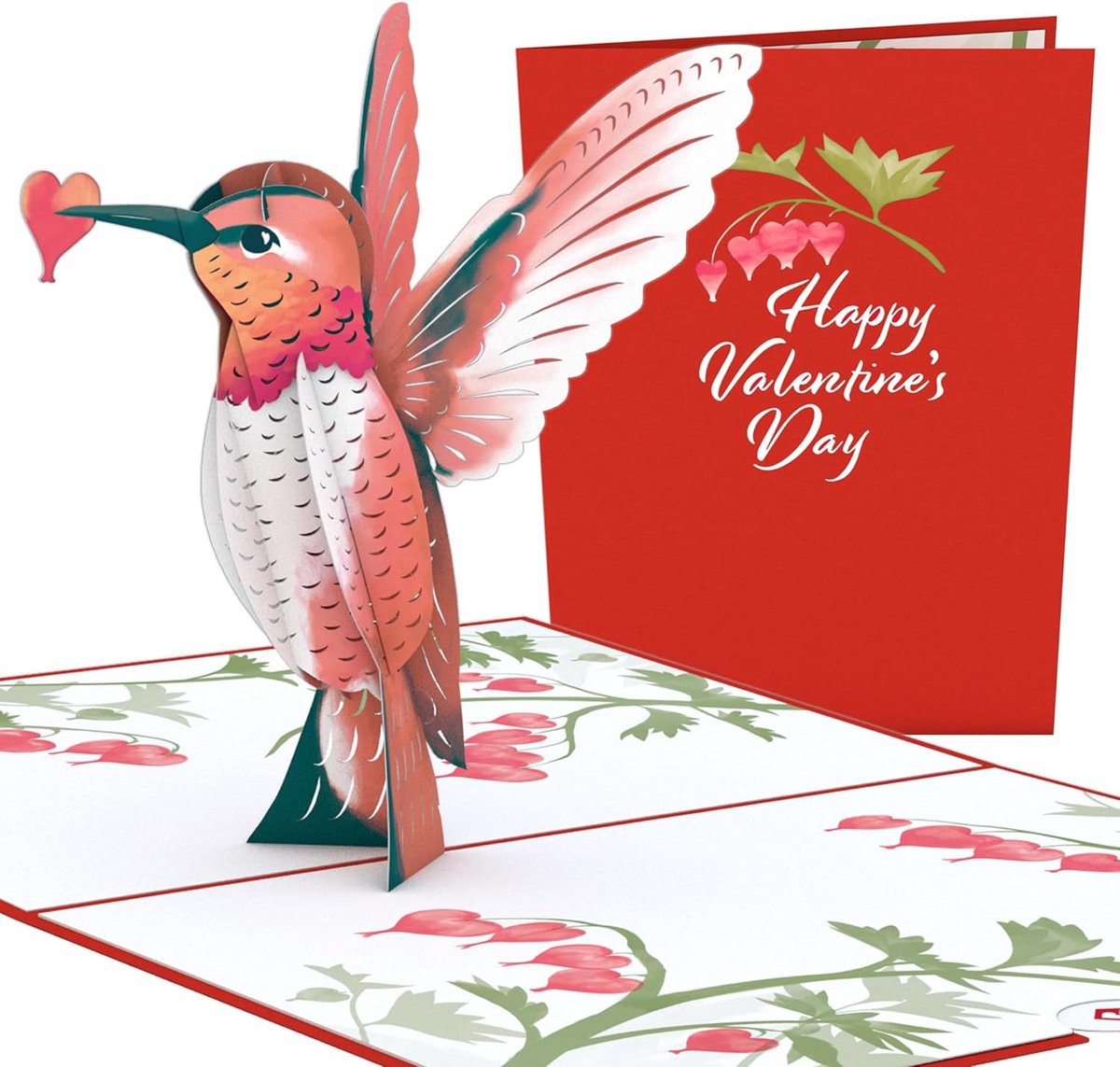 3D Pop-up Wenskaart Kolibrie - Romantische Valentijnskaart & Jubileumkaart