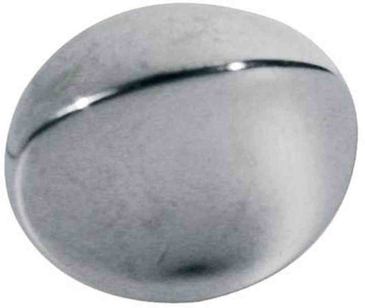 Boston BUT-04 Mechaniekknoppen Metaal Vernikkeld 18 x 13 mm Push-On, 12 Stuks