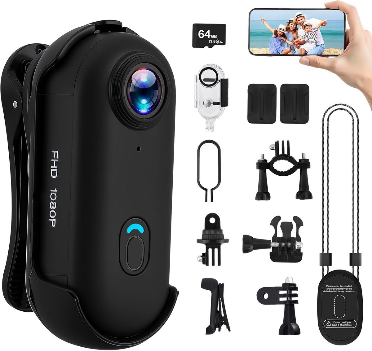 Mini Actiecamera met WiFi voor Sport en Avontuur