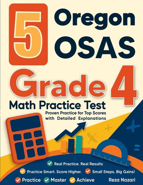 5 Oregon OSAS Grade 4 Math Practice Tests - cover