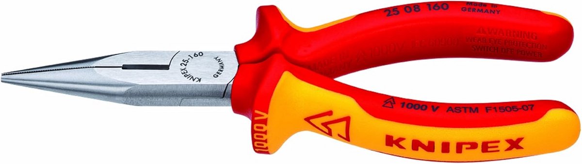 Lange Neus Tang met Snijder - 1000V Geïsoleerd Gereedschap