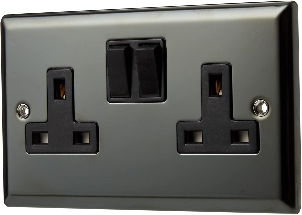 Draaifoon Dimmer Zwart Inbouw - Bediening van Verlichting
