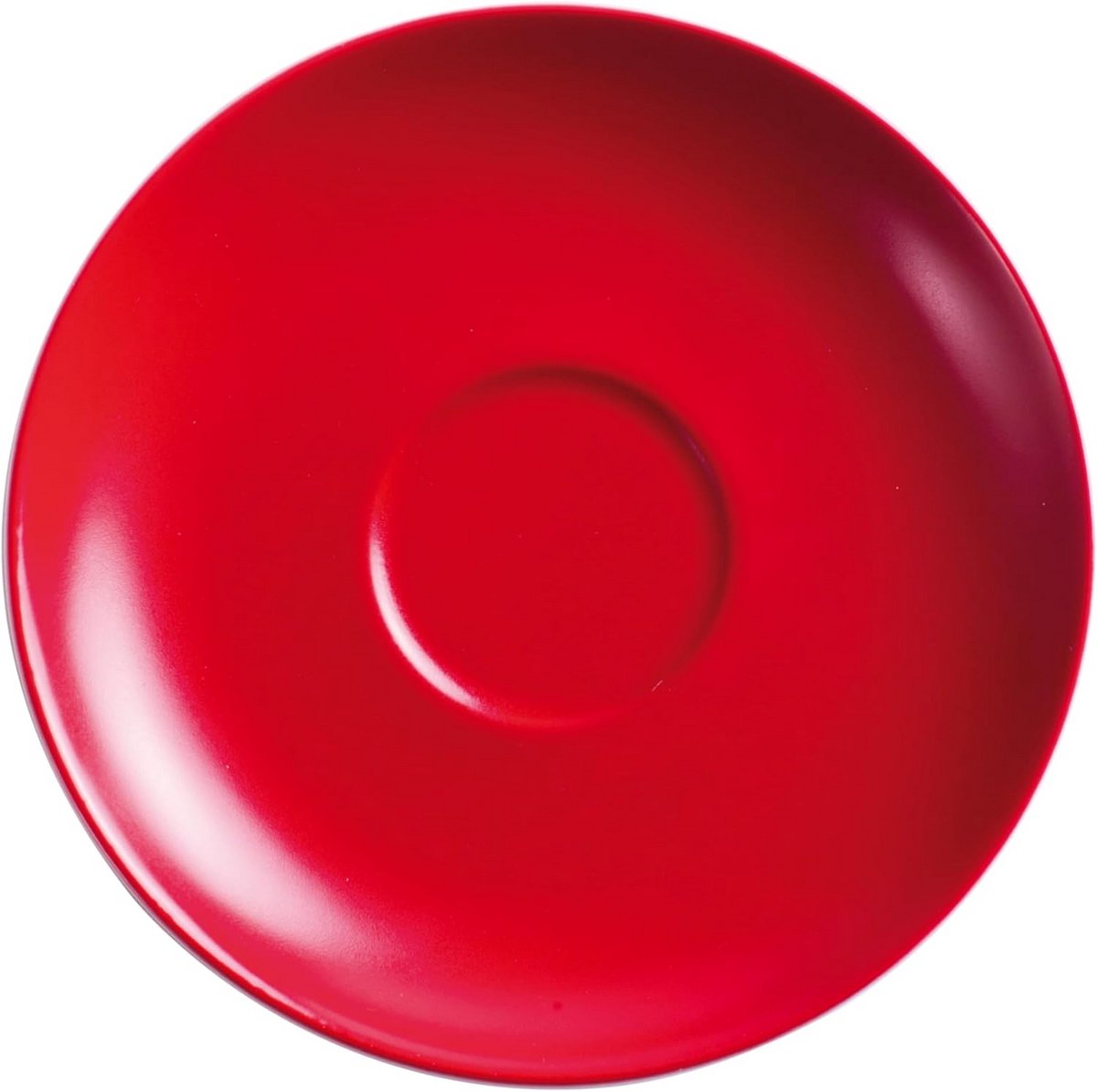 Rood Porseleinen Schoteltje 15 cm voor Koffiekop
