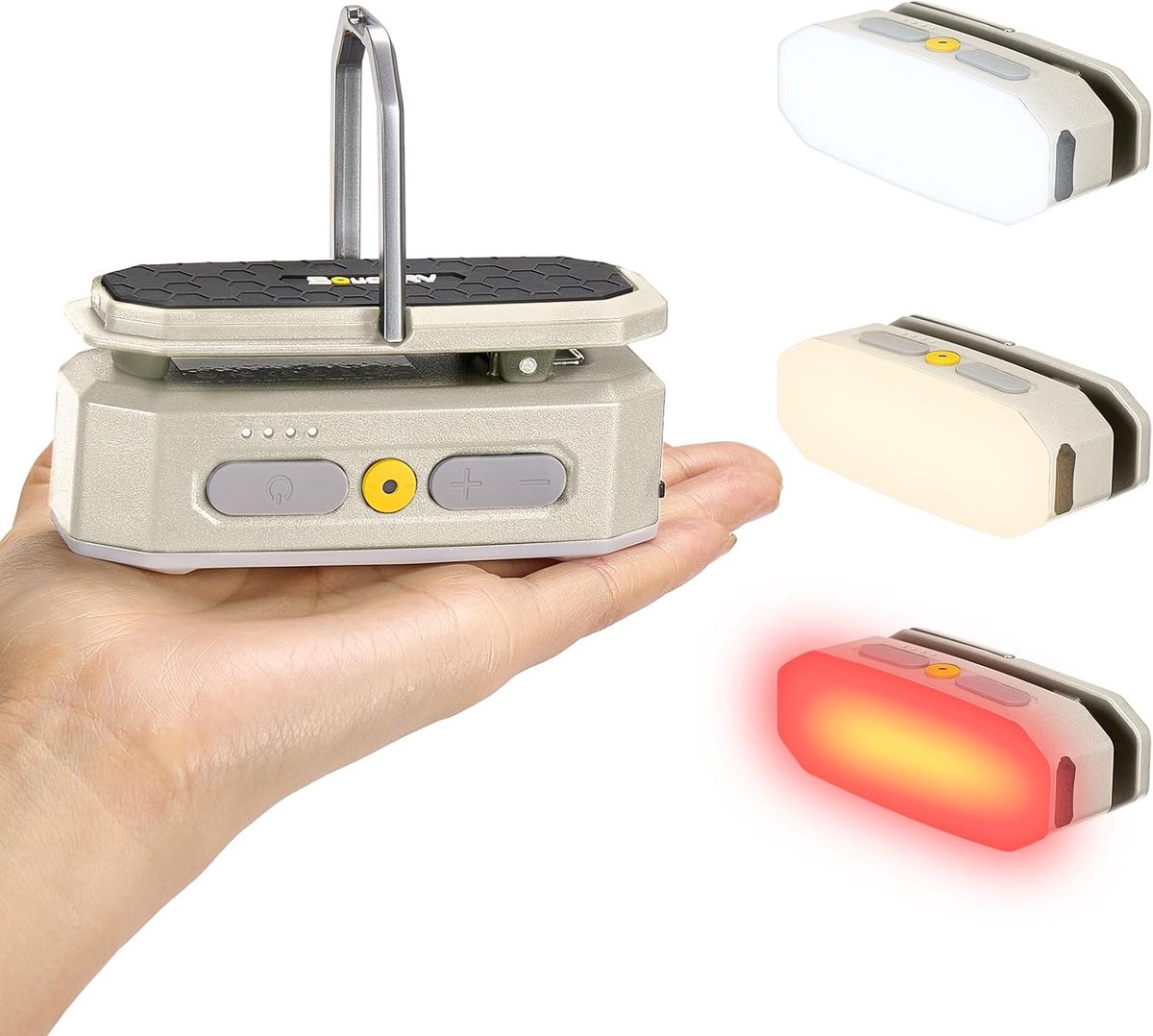 Oplaadbare Campinglantaarn met Sensor en Magneet voor Camping en Noodsituaties