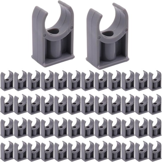 50 Stuks U-Vormige PVC Buis Klemmen voor 20mm Buisbevestiging | bol