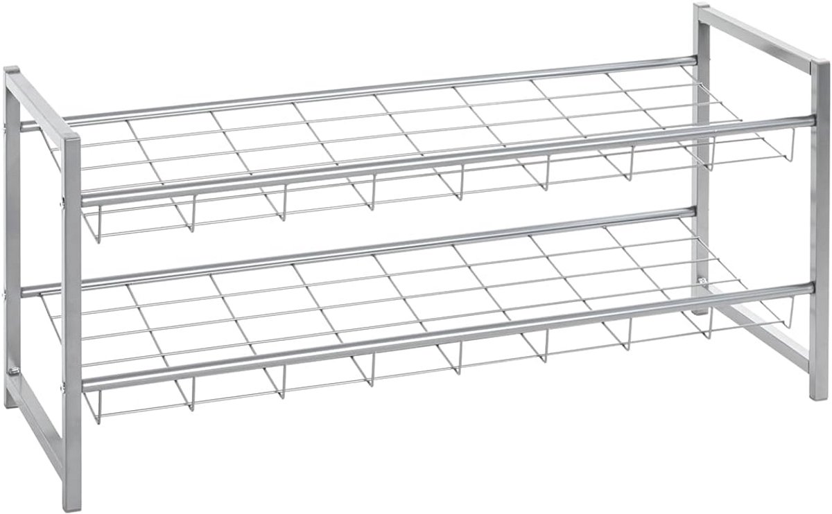 Schoenenrek Aluminium en Metaal Modern Design Breedte 80 cm