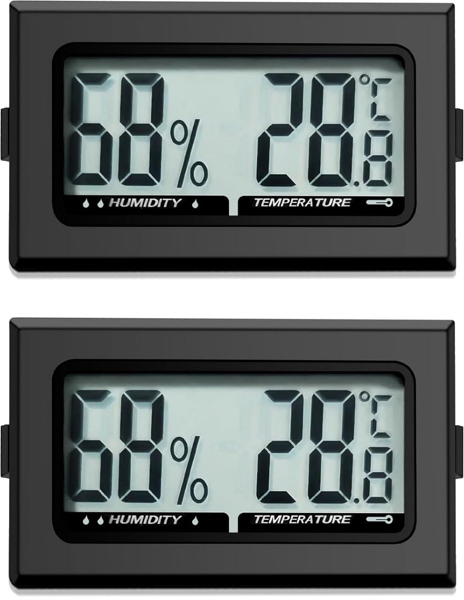 Digitale Thermometer en Hygrometer voor Binnen, Kantoor en Terrarium