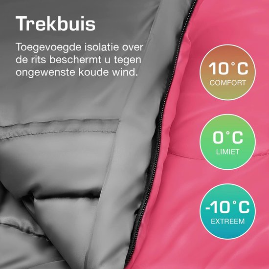 Premium Mummie Winter Slaapzak - 300 GSM Vulling en Waterafstotend - 4 Seizoenen - Ideaal voor Camping, Backpacken en Festivals van Merkloos — afbeelding 4