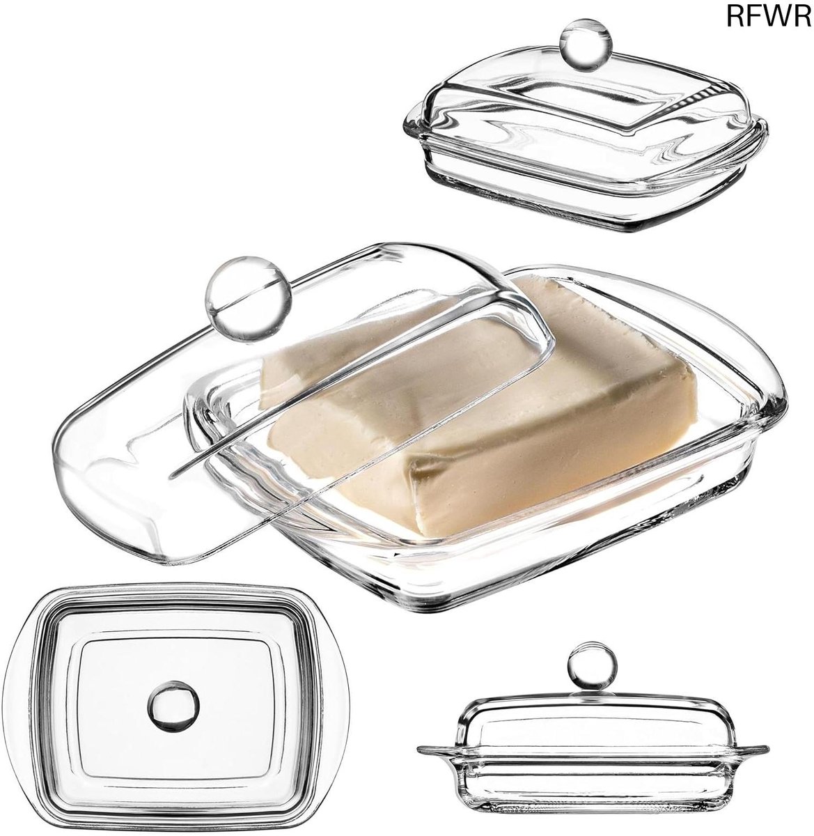Butter dish with lid - Food storage container - Butter storage container - Kitchenware