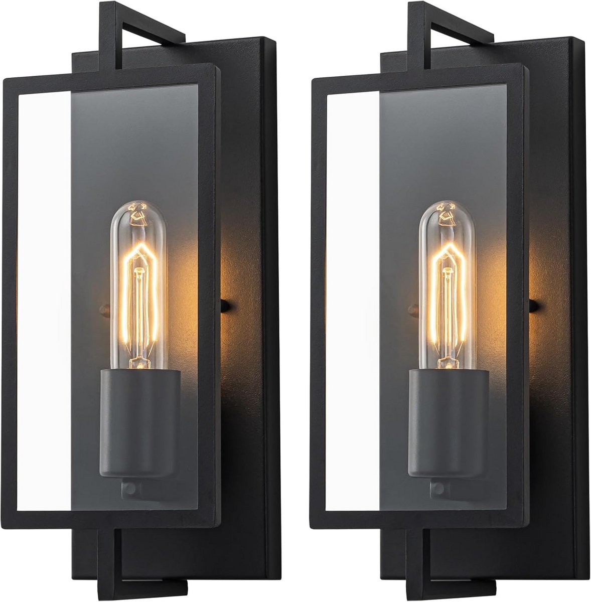 Industriële Wandlamp Matzwart met E27 Fitting - Stijlvolle Binnenverlichting