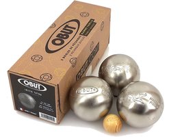 Set van 3 Petanque Ballen in Roestvrij Staal voor Recreatief Spel