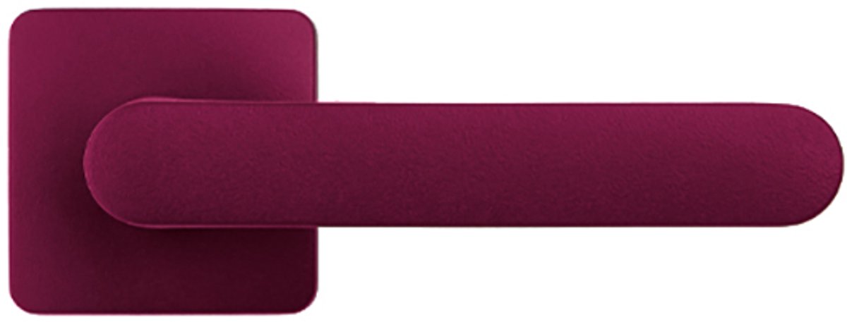 Deurkruk OneQ - Colombo Design Mood Collection - Claret Violet - vierkant rozet - set