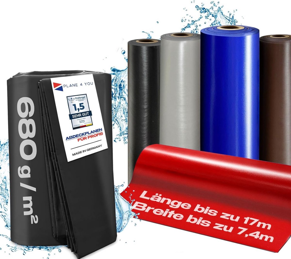 Zeil op Maat - Sterk PVC Tarp met Ringen, Waterdicht en Weerbestendig