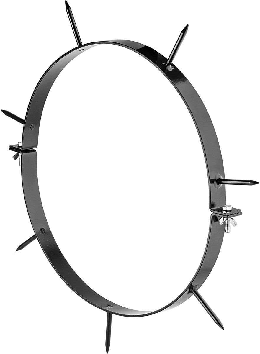 KADAX spikes voor gazonrol Ø 31-33 cm, set van 10, gazonbeluchtingshulpstuk met 6 cm lange spikes van staal met poedercoating, gazonbeluchtingsaccessoires voor tuinroller