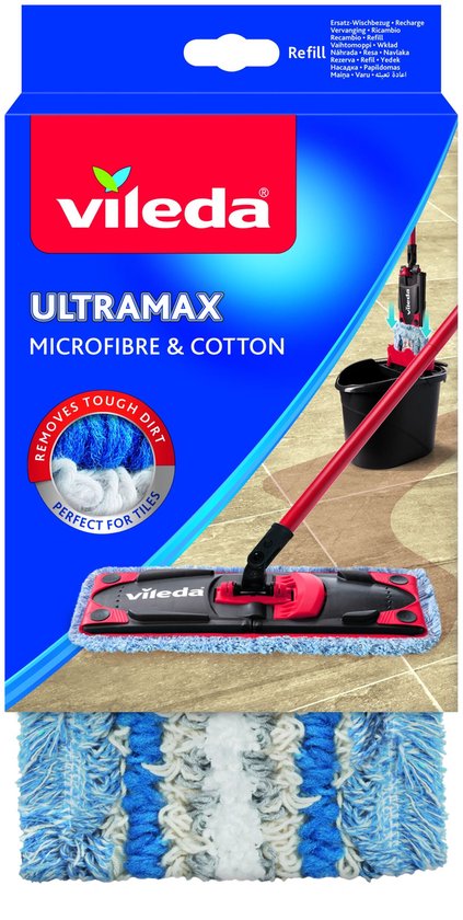 Vileda UltraMax Tile Care Vervanging - 1 per verpakking - Speciale tegelhoes