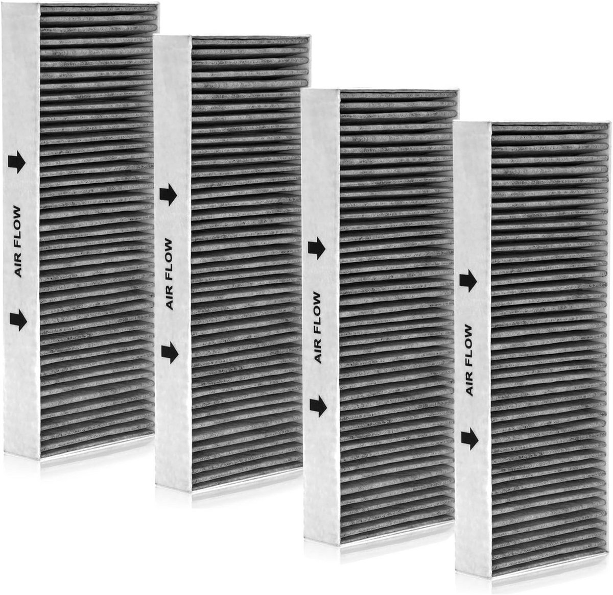 4 Actieve Koolfilters voor Afzuigkap Kookplaat met Convectie Geschikt voor Diverse Modellen
