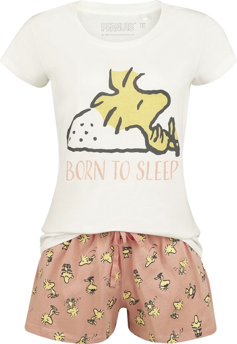 Peanuts Woodstoc - Born to Sleep Pyjama meerkleurig Katoen multicolor