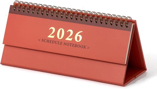 Draagbare bureaukalender 2026 17 maanden