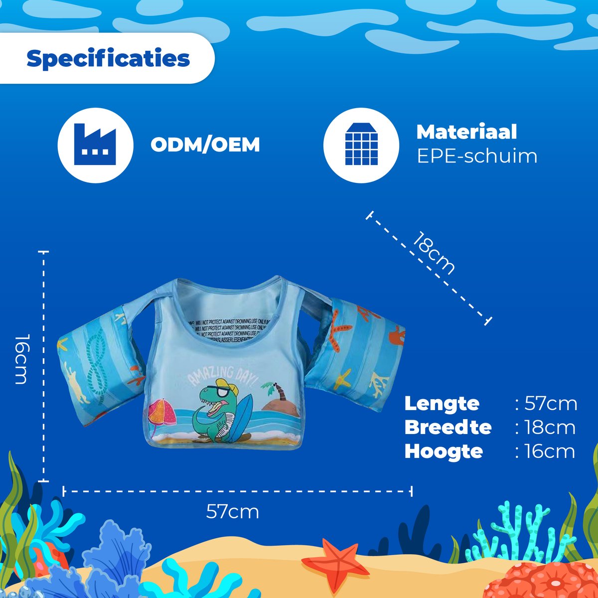 Puddle Jumper Zwembandjes - Zwemvest Kinderen - Peuter - 2 - 6 Jaar - 25 KG — afbeelding 8