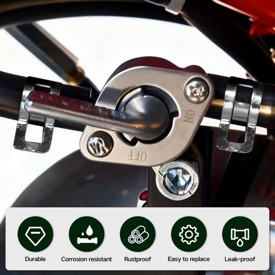 2x Universele Benzinekraan 6mm Voor Motorfietsen en Scooters — afbeelding 3