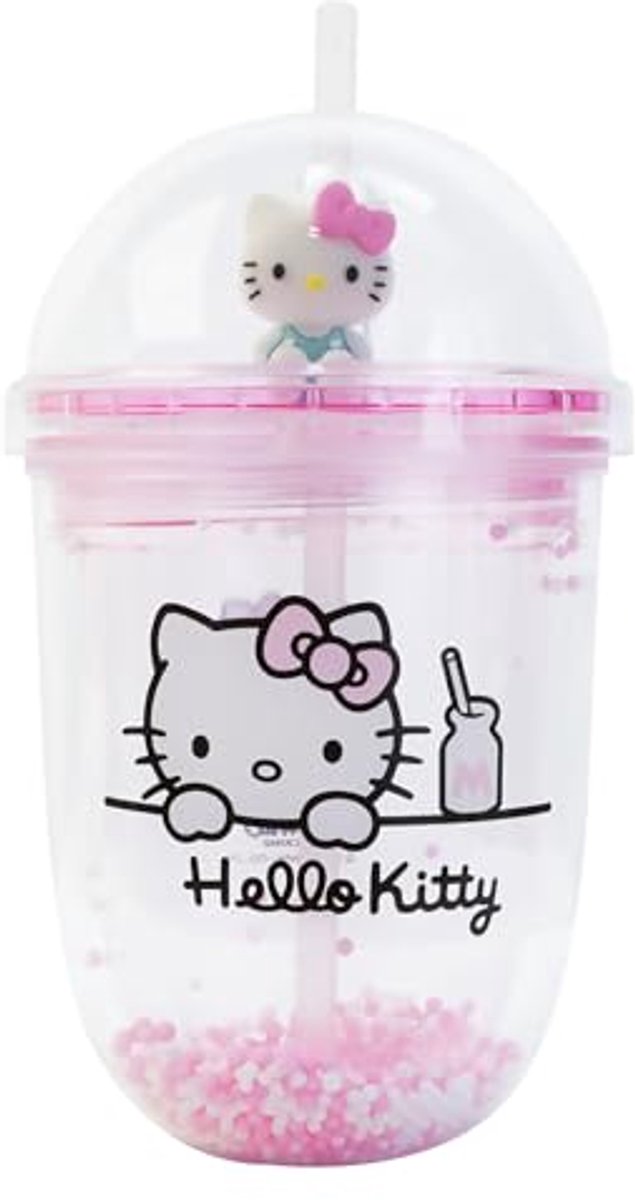 Blue Sky Studios Cinnamoroll boba beker met rietje en figuurtje - kawaii drinkbeker.