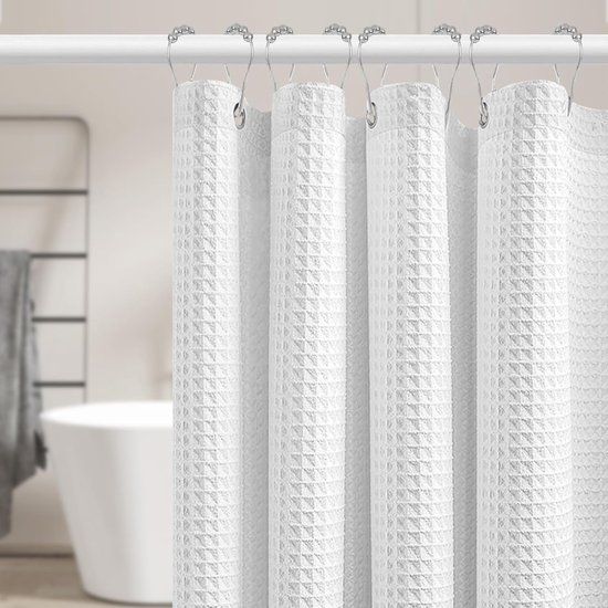 Bonhause Douchegordijn met tropische vissen 180 x 180 cm oceaanvis koraal kleurrijk badgordijn waterdicht, schimmel- en schimmelbestendig polyester