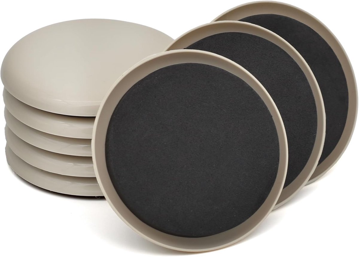 Sander Shop 8 stuks 3,5 inch meubelschuifregelaars, meubelschuifregelaars pads voor hardho