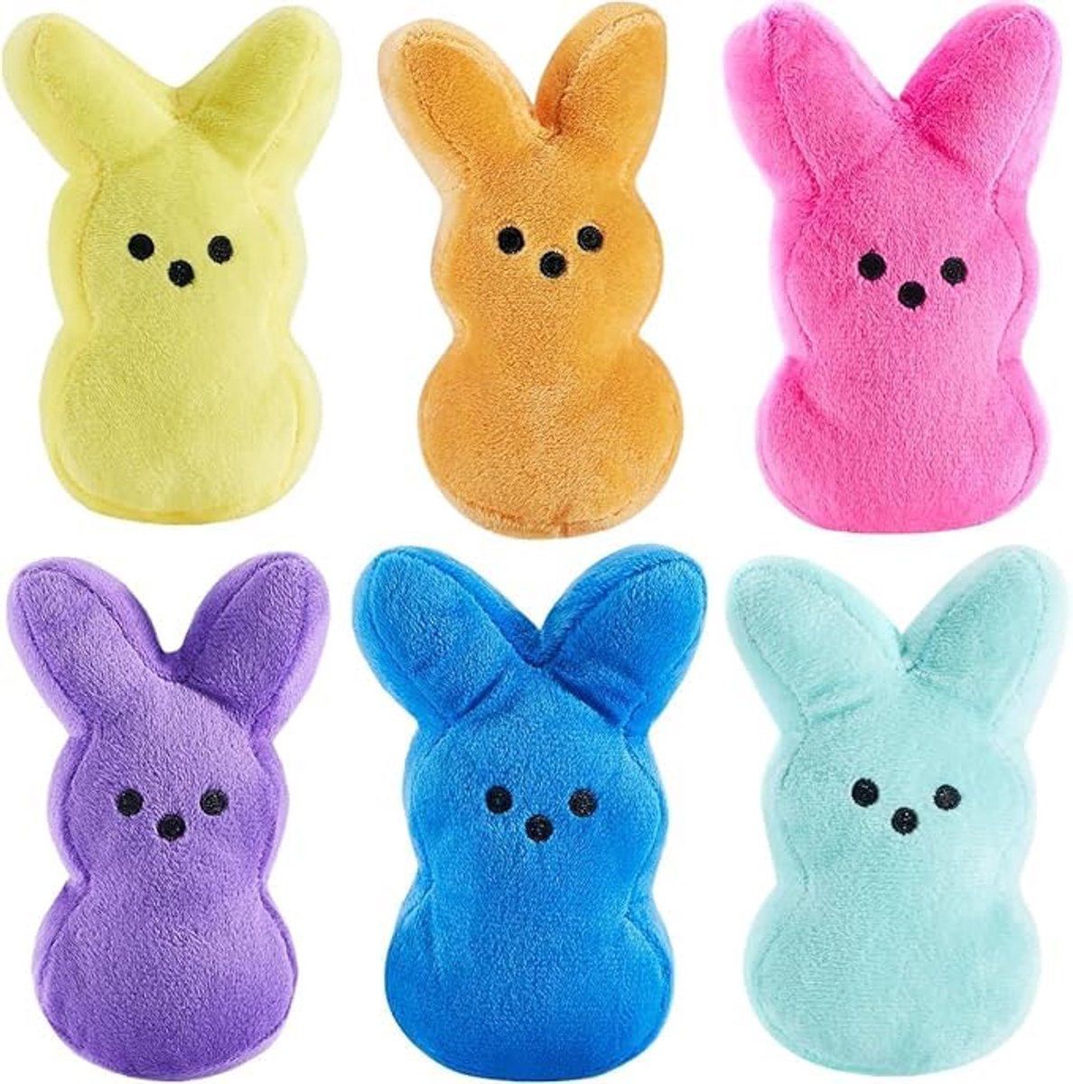 Kraftverdia Knuffel Konijnen - Paashaas - 12 Stuks - Pasen Decoratie & Pasen Cadeau Kinderen - Paasmand Vulling