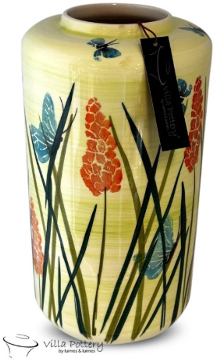Villa Pottery Vaas - Villa Pottery - Decoratie - Woondecoratie - Keramiek - Quinn 6 Vaas Geel