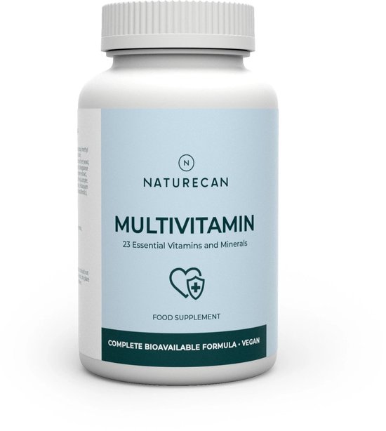 Naturecan Vegan Multivitamine - 90 Capsules - 13 Vitamines & Mineralen - Vegan