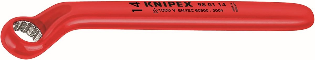 Geïsoleerde Ringsleutel 1000V - 24 mm Offset Dubbele Steeksleutel VDE