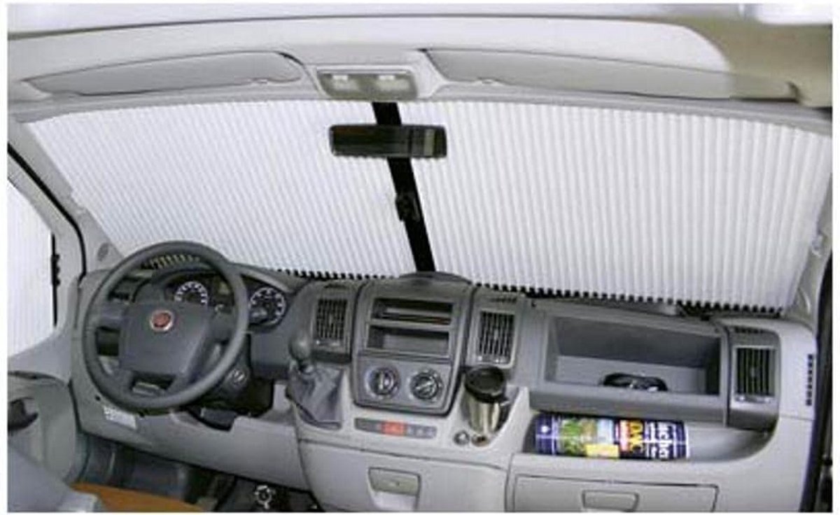 Plissé Gordijn Remis Beige Geschikt voor Ducato, Boxer en Jumper (2011-2014)