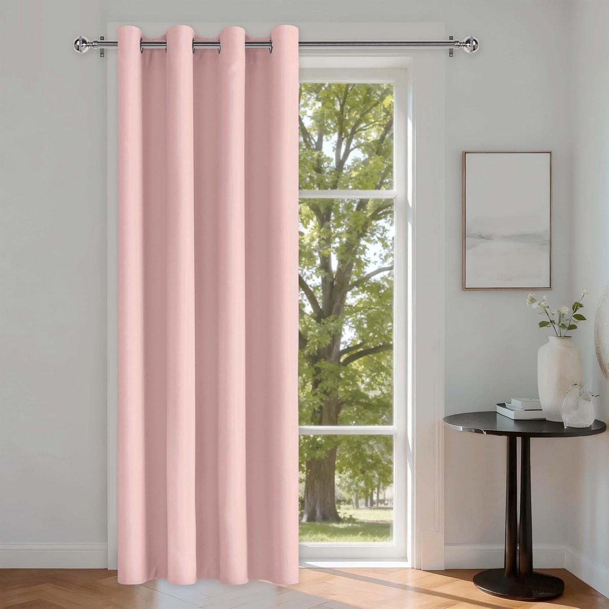 Ondoorzichtig Ruimteverdelend Gordijn Blush Roze Verduisterend en Geluidsisolerend